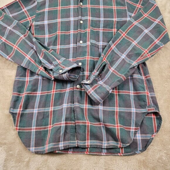 Rare Made in USA Engineered Garments Plaid Shirt Buttons Men's Size L Multicolor - Picture 8 of 10